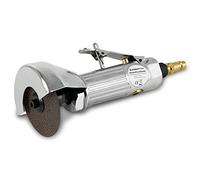 EBERTH Amoladora Angular Neumática, presión de trabajo 6 bar, conexión 1/4 pulgada, 20000 rpm, disco de corte Ø 75mm, para acero, inox, aluminio, con conexión de aire comprimido y herramienta
