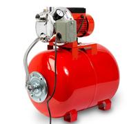 EBERTH Bomba de agua doméstica 3600L/h, 4 bar, 750W, presostato para funcionamiento automático, Depósito de 50L acero pintado, autocebante, altura de aspiración 9m, altura de impulsión 40m