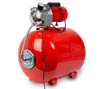 EBERTH Bomba de agua doméstica 3600L/h, 5bar, 750W, presostato para funcionamiento automático, Depósito de 100L acero pintado, autocebante, altura de aspiración 9m, altura de impulsión 40m