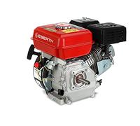 EBERTH Motor de gasolina 6,5CV, motor de gasolina de 4 tiempos con eje Ø 19,05mm, motor de kart con fusible de nivel de aceite, 1 cilindro, 196cc, arranque a tracción, refrigeración por aire