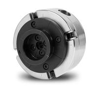 EBERTH Plato de cuatro garras con 100 mm de diámetro, Plato de 4 garras de 4" Autocentrante, Rosca de conexión 1" -8 TPI, Incl. herramienta de sujeción, Accesorios de torno, Plato de sujeción