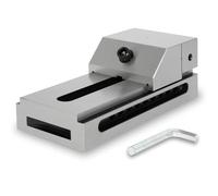 EBERTH Tornillo de banco de precisión, ancho de mordaza 125 mm, fuerza máxima de sujeción 160mm, altura de mordaza 50mm, de acero robusto, profesional, para trabajos diversos, para taller