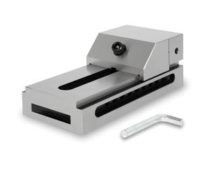 EBERTH Tornillo de banco de precisión, ancho de mordaza 125 mm, fuerza máxima de sujeción 160mm, altura de mordaza 50mm, de acero robusto, profesional, para trabajos diversos, para taller