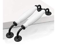EBETA 2 x Tiradores de Muebles Tiradores de Puerta Tiradores de Arco Perillas de Muebles Perilla de Muebles de cerámica Tiradores de armarios (160 mm de diámetro del Agujero)