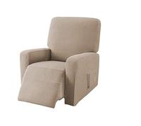 EBETA Jacquard Funda de sillón, Capuchas elásticas para sillón, Elástico Funda para sillón reclinable (Color Arena)