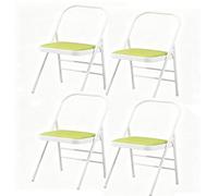 EBzvblxm Silla Plegable de Metal de Cuero | Silla plegable, paquete de 1/2/4 for fiesta en la oficina en casa(C4)