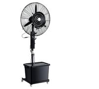 EBzvblxm Ventilador con nebulizador, Ventilador de nebulización pedestal for exteriores, altura ajustable comercial industrial 4 velocidades, 2 tamaños