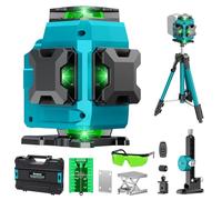 Ecarke 4x360° Nivel Laser Compatible con Batería Makita 18V(Sin Batería)