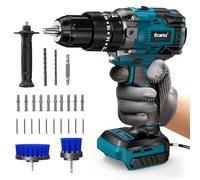 Ecarke 90Nm Taladro Atornillador Inalámbrico y Destornillador para Ma-kita 18V Batería Litio, Atornillador Impacto con Batería 2150 rpm, 2 Niveles Regulables, para golpear(Solo Productos)-Azul Marino