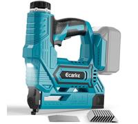Ecarke Pistola de Clavos 2 en 1 18GA Compatible con Baterías Makita 18V | Motor Sin Escobillas, LED Integrado, 2 Modos, Hasta 2-3 Disparos/s, para Trabajos Carpintería, Muebles (Batería No Incluida)