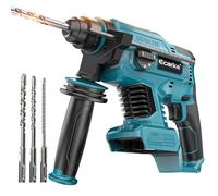 Ecarke Taladro percutor compatible con batería Makita 18V, 4 modos funcionamiento, 1500rpm, taladro electrico sin escobillas con empuñadura giratoria de 360° y 4 puntas(Solo Herramienta)