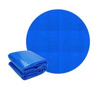 ECD Germany Cubierta Solar para Piscina Redonda Ø 549 cm, Azul, Lona Térmica de Burbujas, Lámina con Espesor de 400 µm, Manta Recortable a Medida, Mantiene la Temperatura y Calienta el Agua