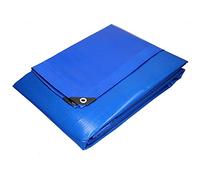ECD Germany Lona de Protección Impermeable con Ojales 4x6m 24m² 260g/m² Polietileno Azul Resistente contra el Moho y Rayos UV Cubierta Multiusos Ideal para Muebles de Jardín y Almohadilla para Tienda