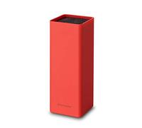 Echtwerk bloque de cuchillo cuadrado universal "Square" con fibras plásticas, rojo