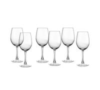 ECHTWERK copas de vino blanco set de 6, copas de vino atemporales, copas robustas, aptas para lavavajillas, aprox. 370 ml