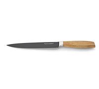 ECHTWERK Cuchillo jamonero de Acero, Cuchillo fileteador, Cuchillo de Cocina, Acero Especial, Mango de Madera de Acacia, Longitud de la Hoja: 20 cm, Negro-Edición