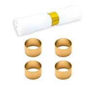 Echtwerk Genuine Juego de 4 Servilleteros en Acero Inoxidable - Edición Oro