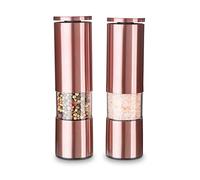 Echtwerk Juego de 2 molinillos de especias de acero inoxidable con molinillo de cerámica ABS, -diámetro: 5 cm, 18,7 cm - Edición cobre