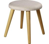 ECHTWERK Skandi Taburete tapizado - Diseño Elegante, Asiento cómodo, Robusto y Ligero, Color Crema, 40 x 40 x 42 cm, Capacidad de Carga hasta 200 kg