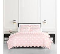 Eclipse Kate Spade New York Juego de Ropa de Cama de 3 Piezas tamaño King, Funda Reversible 100% algodón, Ropa de Cama cálida para Todas Las Estaciones, Lavable a máquina, Color Rosa