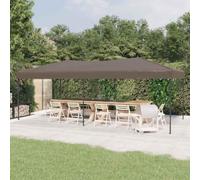 Eclith Carpa plegable para fiestas, 3 x 6 m, tela Oxford 210D con revestimiento plateado, estructura de acero, cenador de jardín con pared lateral y mosquitera para celebraciones, recepción, barbacoa