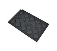 ECMQS Moldes de silicona resistentes con 15 bolsillos, herramienta para hacer postres para macarons perfectos, también funciona para jabón y manualidades, moldes de chocolate y caramelos
