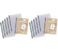 eco-eco A5 100% Reciclada Bolsa 25 Premier Multi Bolsillos Perforados (Paquete de 2)