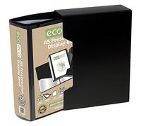 eco-eco A5 50% Reciclada 100 Bolsillo De Color Negro Presentación Libro de Exhibición y Exhibición Box (eco065)