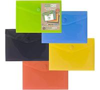 eco-eco eco078x25 A6 50% Reciclada Colores Surtidos Carteras Press Stud (Paquete de 25)