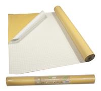 eco-eco - Rollo de papel autoadhesivo Kraft para cubierta de libros, 50 cm x 10 m