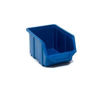 Ecobox Medium Blue 155x240x125mm, portable plastic storage case with a 3-year warranty, perfect for organizing tools and hardware.