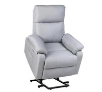 ECODE® Sillón Reclinable Eléctrico de Tela con Levantapersonas, Reposabrazos Lavables, Sistema Pared Cero, Calor y USB de Carga - Comodidad para Personas Mayores en Salones o Espacios Reducidos