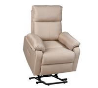 ECODE® Sillón Reclinable Eléctrico de Tela con Levantapersonas, Reposabrazos Lavables, Sistema Pared Cero, Calor y USB de Carga - Comodidad para Personas Mayores en Salones o Espacios Reducidos