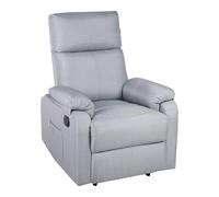 ECODE Sillón Relax Reclinable Manual de Tela y Calor Lumbar con Puertos USB | Reposabrazos Lavable, Montaje en 2 Pasos, Apertura Push Fácil, Ideal para Personas Mayores y Espacios Pequeños
