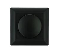EcoDim Mando regulador con placa central y marco negros