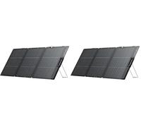 ECOFLOW Panel Solar Portátil 160W para Generador de Energía, Cargador Solar Plegable Fijable a Soporte Ajustable, Resistencia al Agua IP67 para Acampadas al Aire Libre, Autocaravanas (Paquete de 2)