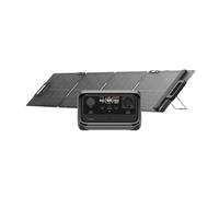 ECOFLOW RIVER 3 Plus Estación de energía portátil con panel solar de 110 W, batería LFP de 286 Wh, hasta 1 200 W de potencia, 16 horas + tiempo de funcionamiento para dispositivos de 100 W, generador