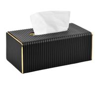 Ecofocet Caja de Pañuelos PU, Moderno Pañuelos de Papel Rectangular, Servilletero para la Oficina, Caja de Pañuelos Decorativa para Comedor Despacho Coches Baño