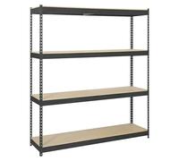 Ecoforte Estantería para cargas pesadas Chipboard (Al x An x Pr: 200 x 180 x 45 cm, Capacidad de carga por balda: 400 kg, Número de baldas: 4 ud.,...