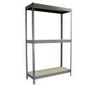 Ecoforte Estantería para cargas pesadas Chipboard (Al x An x Pr: 200 x 180 x 75 cm, Capacidad de carga por balda: 400 kg, Número de baldas: 3 ud.,...