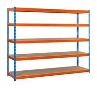 Simonrack Estantería industrial Ecoforte 1507-5 tablero aglomerado 2500x1500x750 mm az/nar/mad