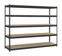 Ecoforte Estantería para cargas pesadas Chipboard (Al x An x Pr: 300 x 120 x 60 cm, Capacidad de carga por balda: 400 kg, Número de baldas: 5 ud.,...