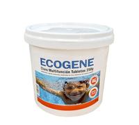 Ecogene Cloro Multifunción sin Cobre Especial Piscinas Liner y poliéster. Tabletas SB 250g. Cubeta de 5kg
