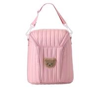 EcoGleam Bolsa para biberones con diseño de flores, aislante, para guardar alimentos, almuerzo, bolso y colgador (estilo 2)
