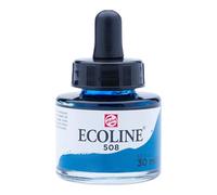 Ecoline Acuarela líquida Azul de Prusia 508 – Pipeta, colores brillantes y transparentes – 30 ml