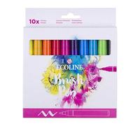 Ecoline Set de 10 rotuladores de acuarela líquida – Colores básicos, mezclables
