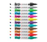 Royal Talens Rotuladores Ecoline Duotip Acuarela líquida punta fina y cincel Set 12 colores
