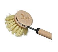 ecoLiving - Cepillo de madera para platos (cabezales reemplazables, menos atractivo, más higiénico) - Cepillo para platos libre de crueldad animal - Cepillo de lavado ecológico - Hecho de materiales