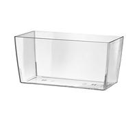 ECOMACETAS FLOWERPOT STORE Maceta Rectangular Transparente de plastico, Jardinera, macetero, 30cm (1, 30 cm)