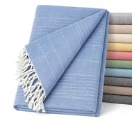 ECOMMERC3 | Foulard Multiusos Tamaño 300X260 Azul - Colcha Multiusos Decorativa para Sofá o Cama - Jarapa Sofá o Cama Protector Ligero y Elegante